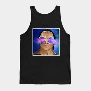 Space Glasses Murder Lizard Surreal Art Tank Top